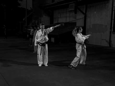 ““Taekwondo is a way for me to bring things out and I really love it, every move.” Anna practices taekwondo in her village.